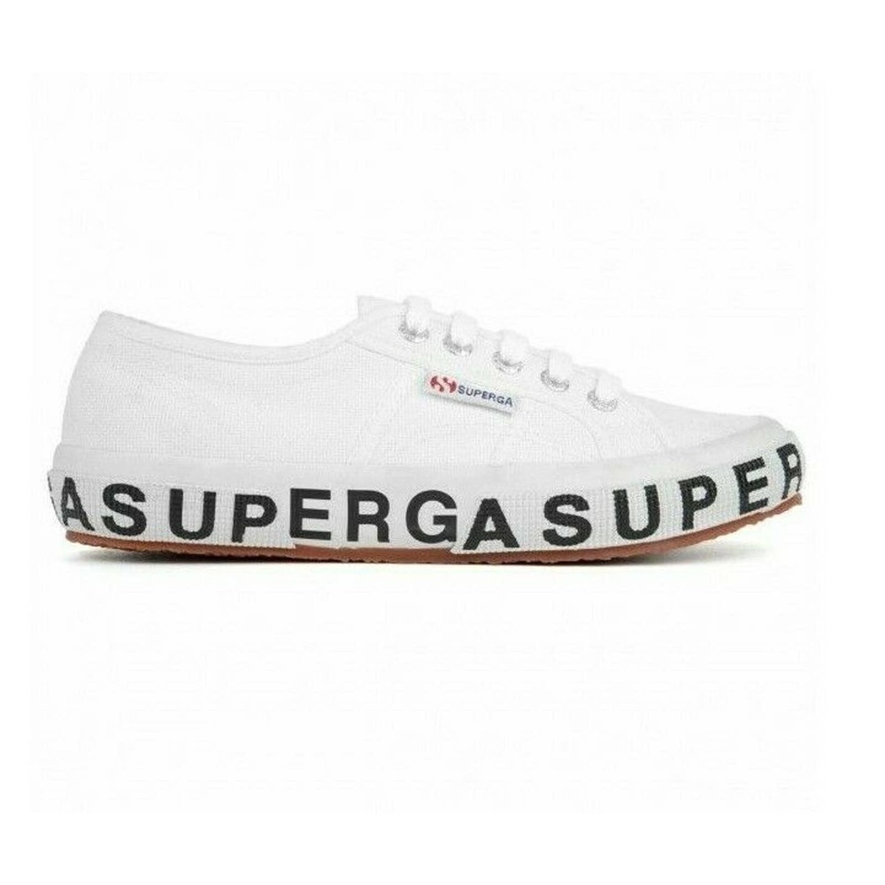 SUPERGA COTW Limited Edition Outsole Lettering Logo Sneaker Shoe White Size 6.5 - Picture 1 of 5
